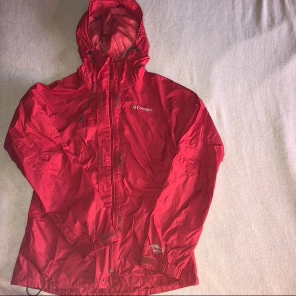 Red Columbia Rain Jacket Coat XS - Picture 3 of 6